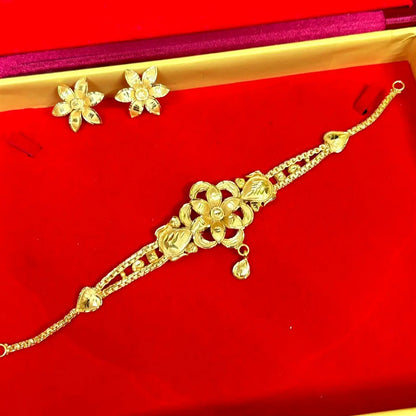 Gold plated copper based golden choker