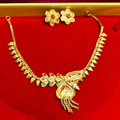 Gold plated copper based necklace for women