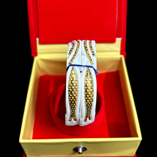 Gold plated original shankha for women