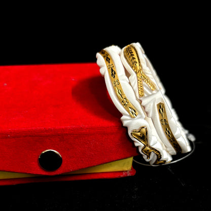 Gold plated original shankha for women