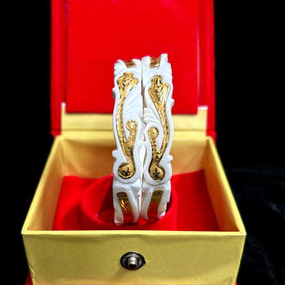 Gold plated original shankha for women