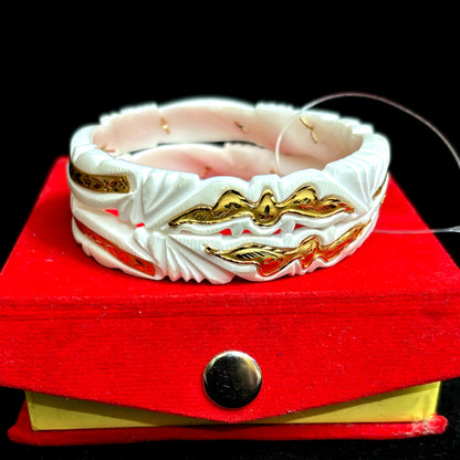 Gold plated original shankha for women