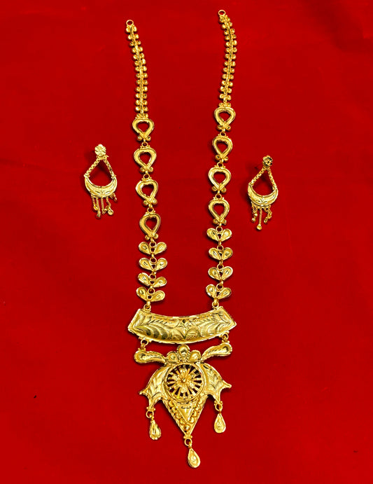 Gold plated copper based long har for women