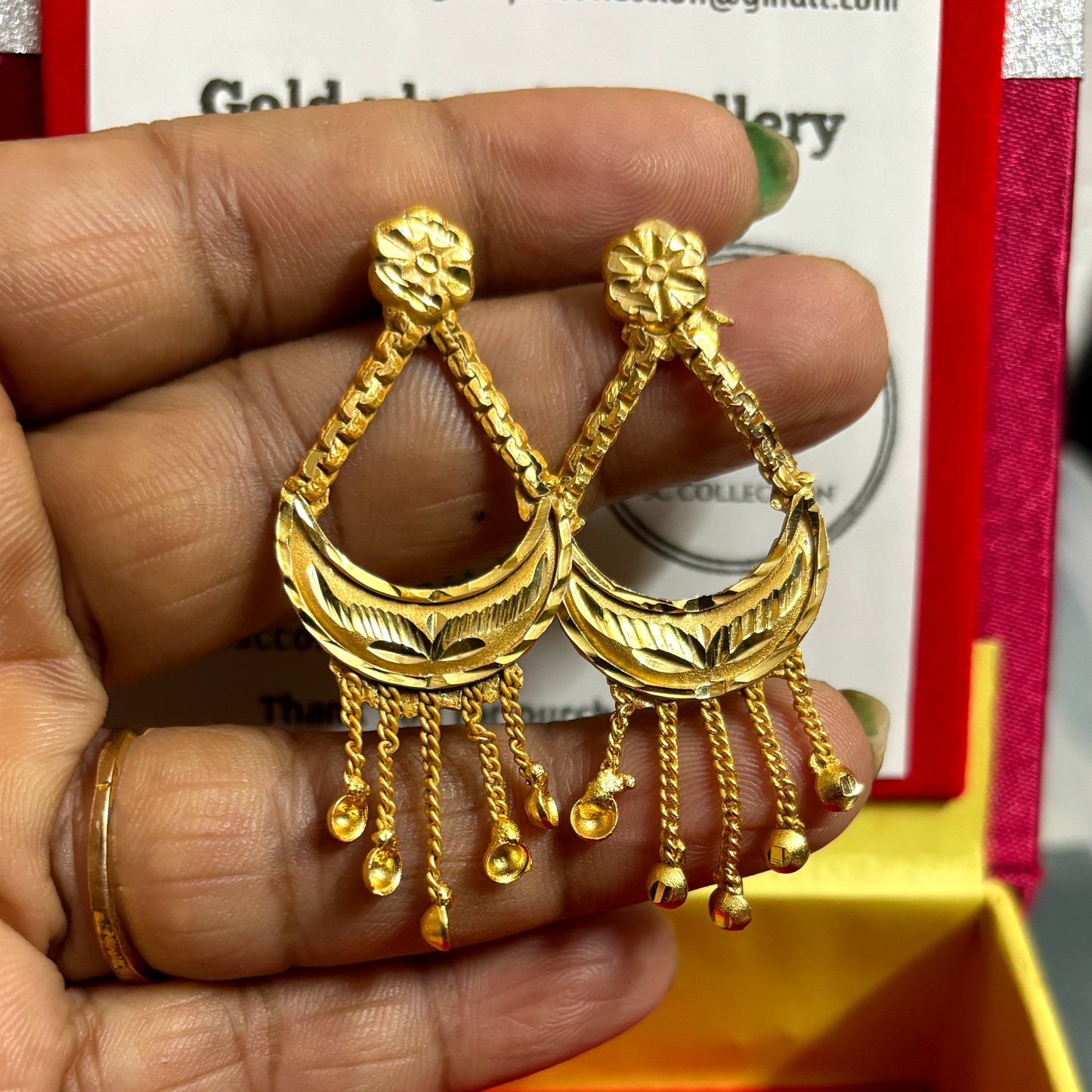 Gold plated copper based long har for women