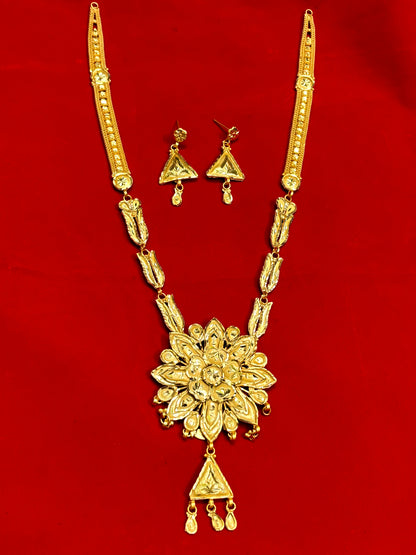 Gold plated copper based long har for women