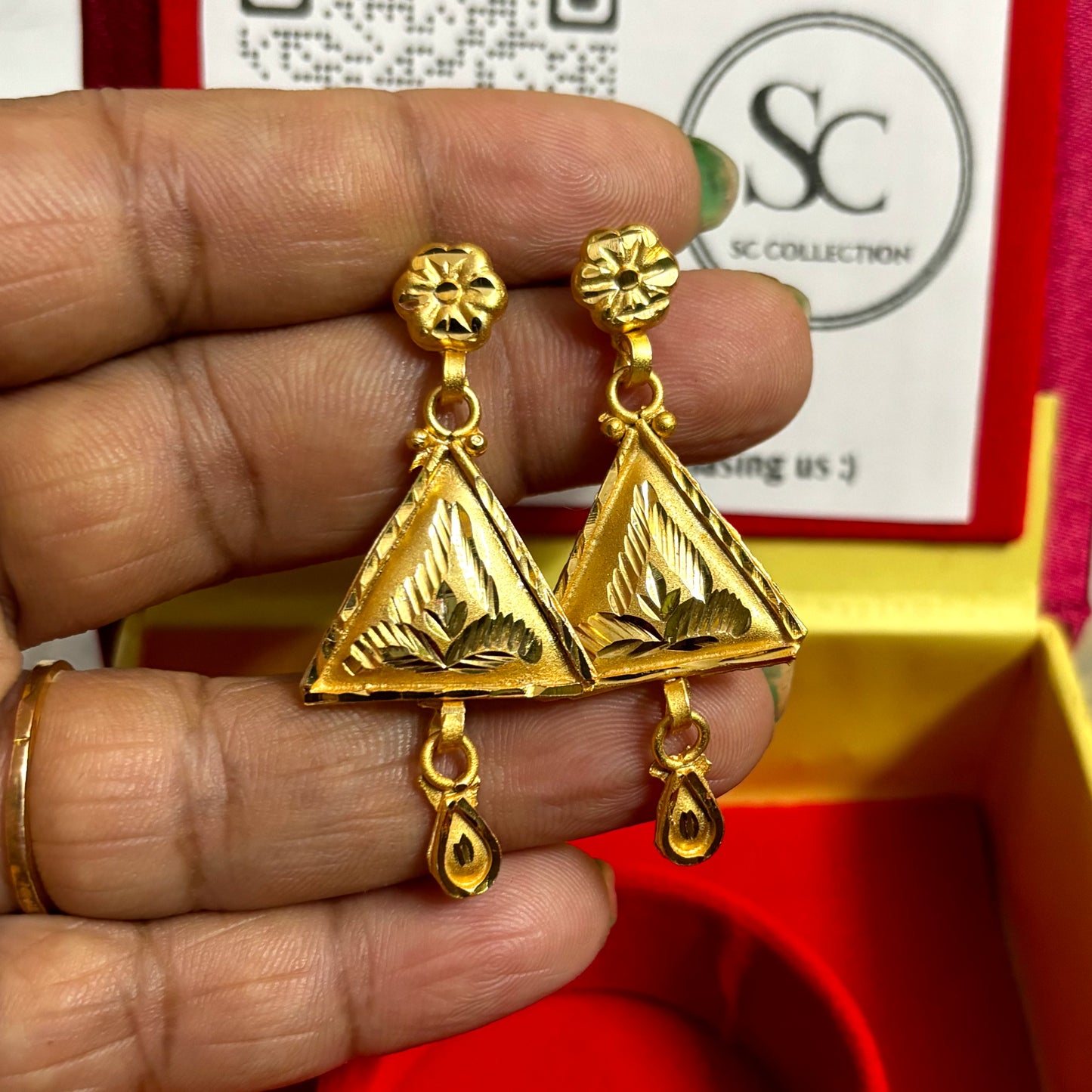 Gold plated copper based long har for women