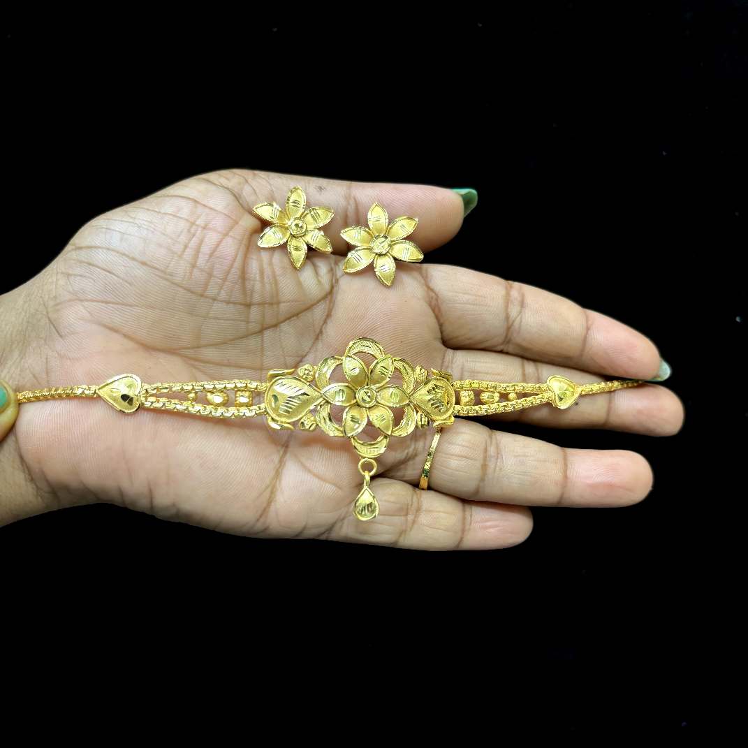 Gold plated copper based golden choker