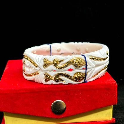 Gold plated original shankha for women