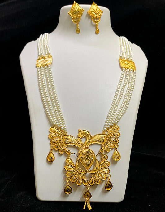 Gold plated long sita har