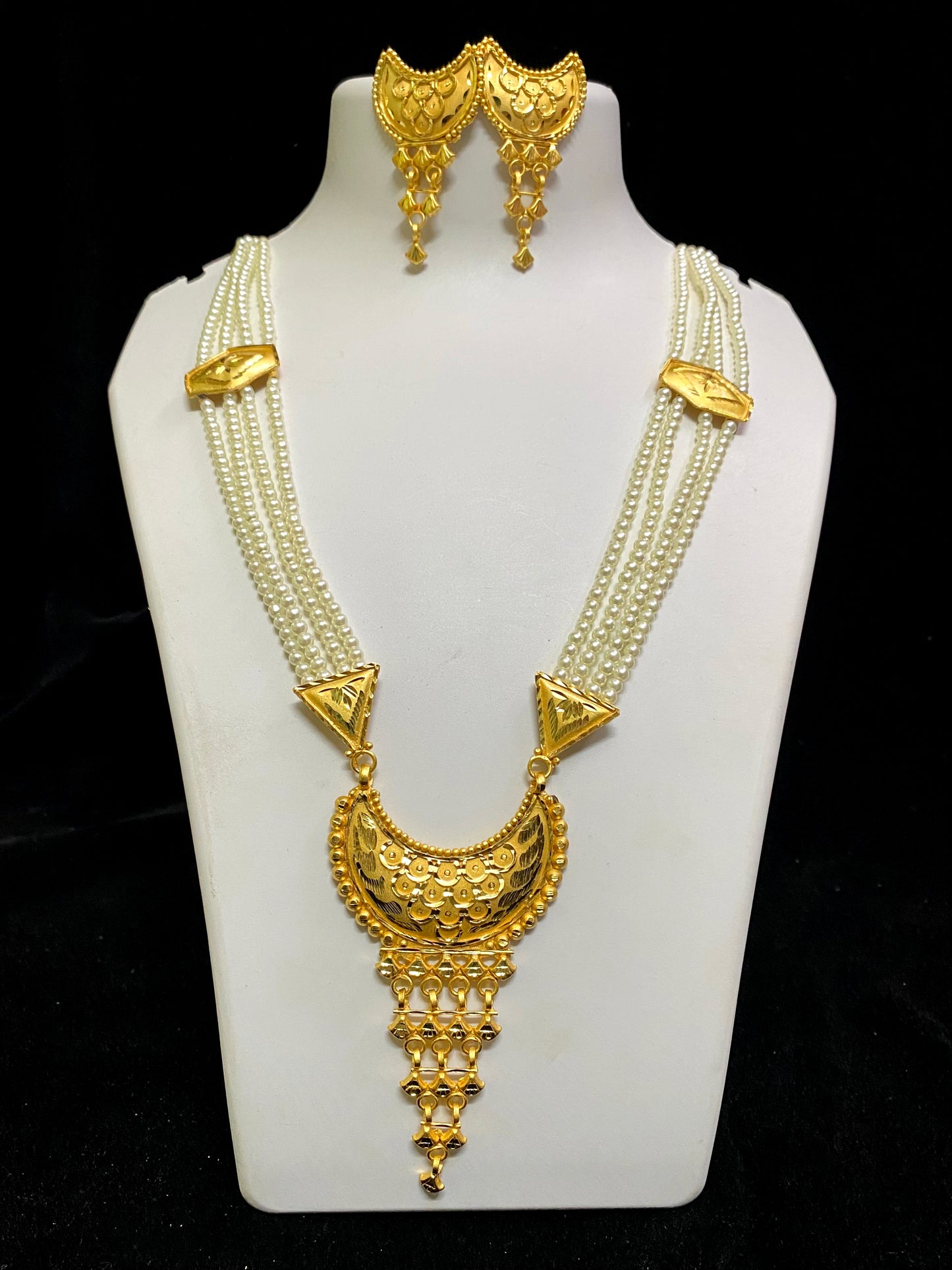 Gold plated long sita har